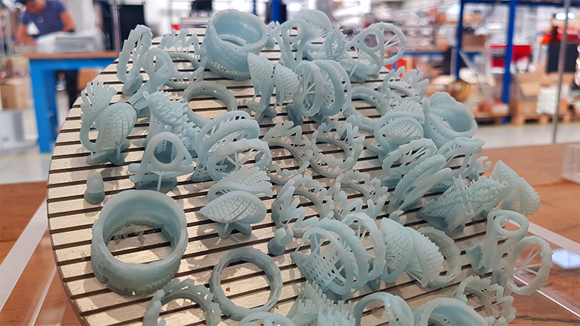 Przykład elementów możliwych do wydrukowania w technologii druku 3D
