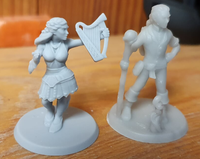 Figurki z gier fantasy wydrukowane w 3D